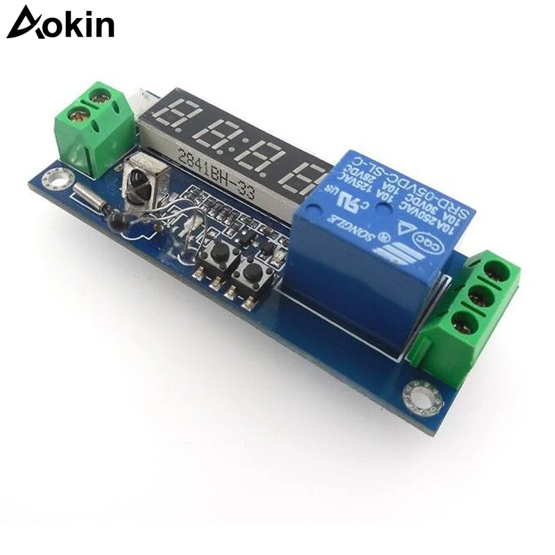 DC 12V Programmable Multifunction Time Delay Relay Module Segment LEDs Display & H/L Level Trigger Smart Home Automatic Control
DC 12V Programmable Multifunction Time Delay Relay Module Segment LEDs Display & H/L Level Trigger Smart Home Automatic Control