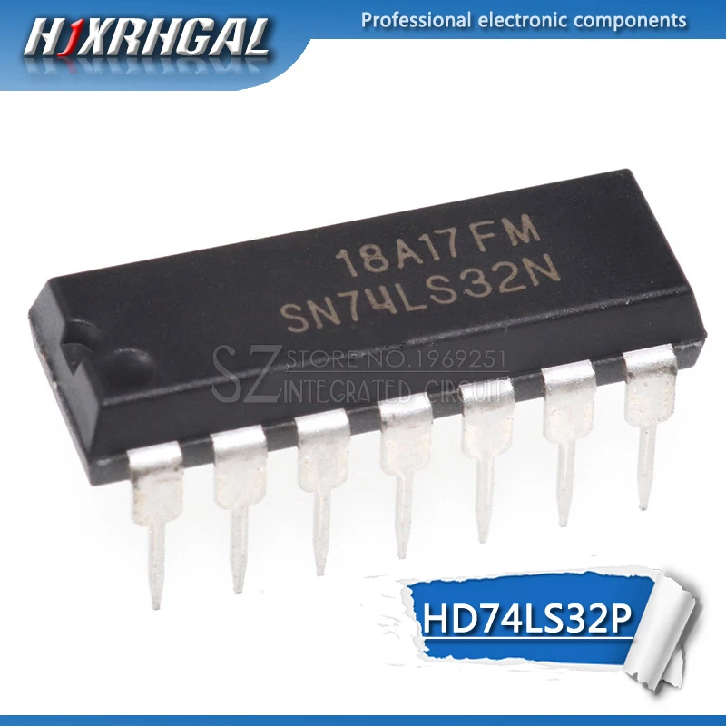 10 шт. HD74LS32P DIP14 HD74LS32 DIP SN74LS32N 74LS32 7432|Интегральные схемы| |