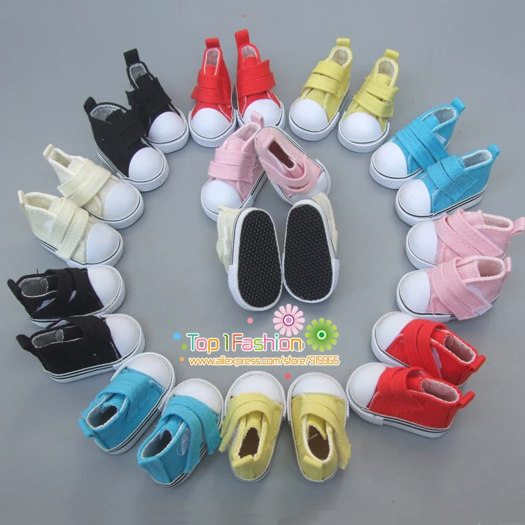 1 pair Assorted Colors 5cm Canvas Shoes For 1/6 BJD Doll Fashion Mini Toy Shoes Bjd Doll Shoes for handmade cloth Doll shoes
1 pair Assorted Colors 5cm Canvas Shoes For 1/6 BJD Doll Fashion Mini Toy Shoes Bjd Doll Shoes for handmade cloth Doll shoes
