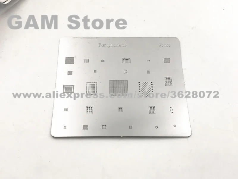 For iPhone 6S BGA Stencil CPU Nand Flash Power wifi Touch IC Reballing Pin Direct Heating Template P6056
For iPhone 6S BGA Stencil CPU Nand Flash Power wifi Touch IC Reballing Pin Direct Heating Template P6056