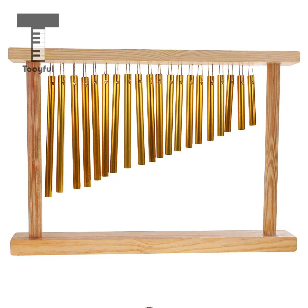 Tooyful 20 Tones Copper Pipe Chime Bar Bells with Wood Stand Percussion Instrument for Kids Music Enlightenment Toys
Tooyful 20 Tones Copper Pipe Chime Bar Bells with Wood Stand Percussion Instrument for Kids Music Enlightenment Toys