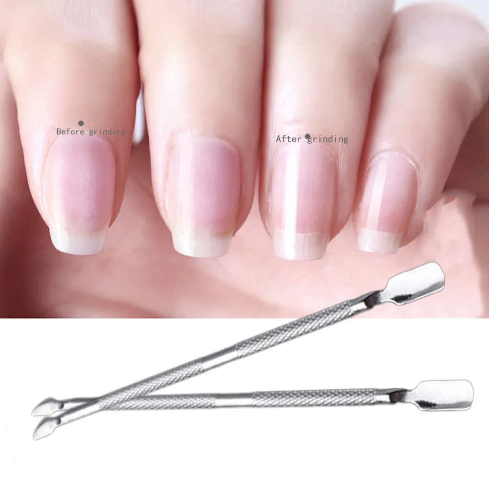 1pc Stainless Steel Cuticle Nail Pusher Double Ended Spoon Callus Remover Nail Cleaner Manicure Pedicure Care Cleaning Rasper
1pc Stainless Steel Cuticle Nail Pusher Double Ended Spoon Callus Remover Nail Cleaner Manicure Pedicure Care Cleaning Rasper