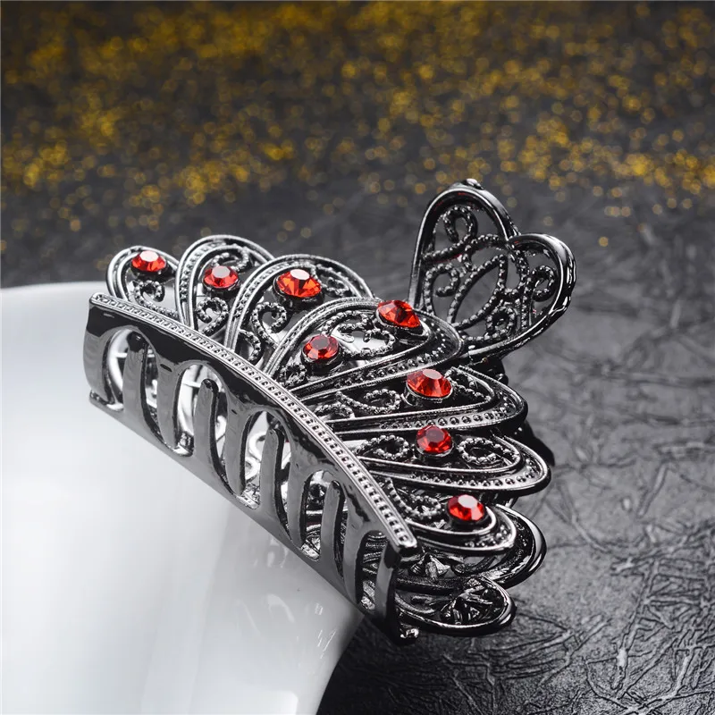 Charm Rhinestone Resin Crystal Flower Hair Claws For Women Vintage Hair Jewelry Plant Animal Crab Clip Wedding Hair Accessories
Charm Rhinestone Resin Crystal Flower Hair Claws For Women Vintage Hair Jewelry Plant Animal Crab Clip Wedding Hair Accessories