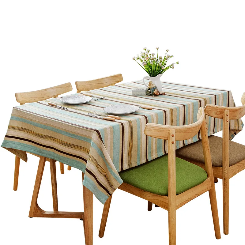 Colorful Striped Simplicity Tablecloth High Quality Cotton Linen Rectangle kitchen Dining Table Cloth Hotel Decor Table Cover
Colorful Striped Simplicity Tablecloth High Quality Cotton Linen Rectangle kitchen Dining Table Cloth Hotel Decor Table Cover