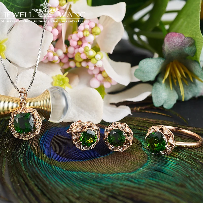JEWELLWANG 18K Rose Gold Rings Genuine Natural Diopside Rings for Women Real Gemstone Gift Fine Jewelry Luxury Rose Gold Rings
JEWELLWANG 18K Rose Gold Rings Genuine Natural Diopside Rings for Women Real Gemstone Gift Fine Jewelry Luxury Rose Gold Rings