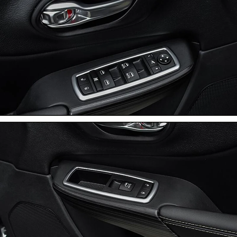 Матовое стекло ABS для Jeep Cherokee KL 2014 2015 2016 2017 2018|Лепнина интерьера| |