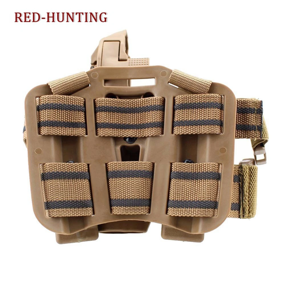 Tactical Heavy Duty Drop Leg Right Thigh Pistol Holster Magazine Torch Pouch for M9 M92 Gun Holster
Tactical Heavy Duty Drop Leg Right Thigh Pistol Holster Magazine Torch Pouch for M9 M92 Gun Holster
