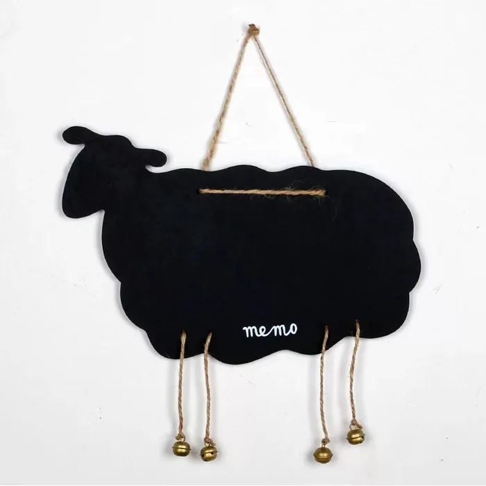 2 pcs Cute Little Sheep Wooden Double Sided Hanging Chalkboard Signs, Vintage Erasable Message Board Sign with Hanging String
2 pcs Cute Little Sheep Wooden Double Sided Hanging Chalkboard Signs, Vintage Erasable Message Board Sign with Hanging String