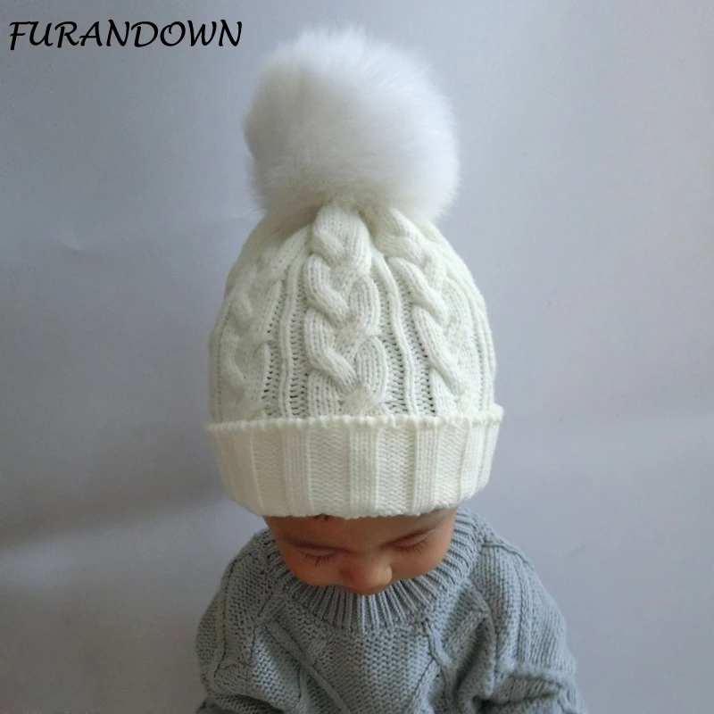 FURANDOWN шапка с помпоном из лисьего меха, детская зимняя шапка, вязаные шапки с переплетением для мальчиков и девочек
FURANDOWN шапка с помпоном из лисьего меха, детская зимняя шапка, вязаные шапки с переплетением для мальчиков и девочек