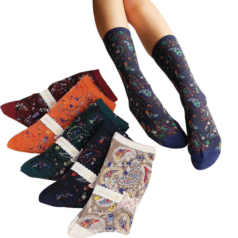 5 Pairs Women Short Sock Vintage National Wind Jacquard Trendy Women Socks Autumn Winter Warm Comfortable Fashion Cotton Meias
5 Pairs Women Short Sock Vintage National Wind Jacquard Trendy Women Socks Autumn Winter Warm Comfortable Fashion Cotton Meias