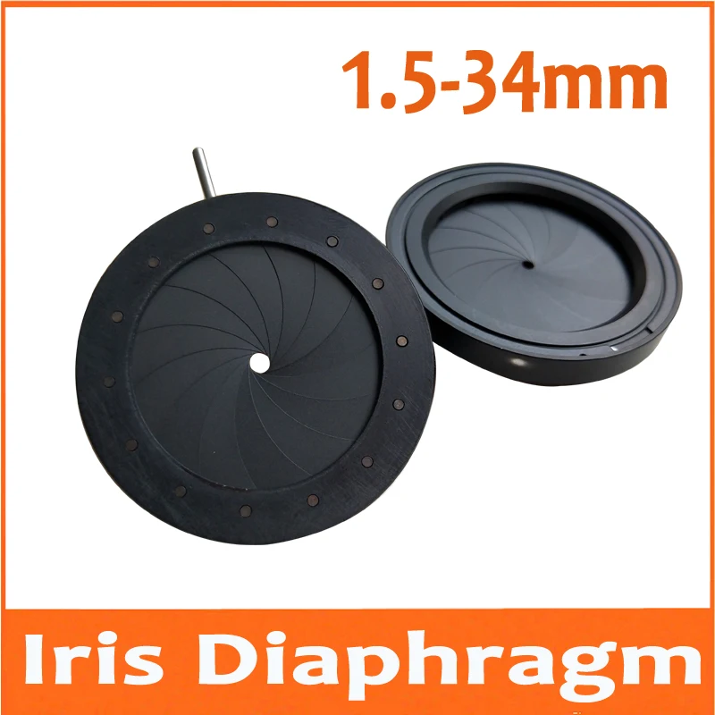 100pcs 1.5-34MM Zoom Adjustable Iris Aperture Diaphragm Light Regulator for Microscope Digital Camera Telescope with 14 Blades
100pcs 1.5-34MM Zoom Adjustable Iris Aperture Diaphragm Light Regulator for Microscope Digital Camera Telescope with 14 Blades