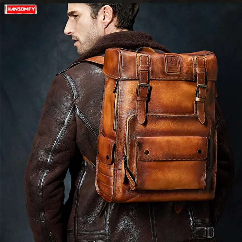 Suede Leather Men Backpack Travel Shoulder Bag Genuine Leather Men's Backpacks Full Cowhide Luxury Brand Large Capacity Vintage
Suede Leather Men Backpack Travel Shoulder Bag Genuine Leather Men's Backpacks Full Cowhide Luxury Brand Large Capacity Vintage