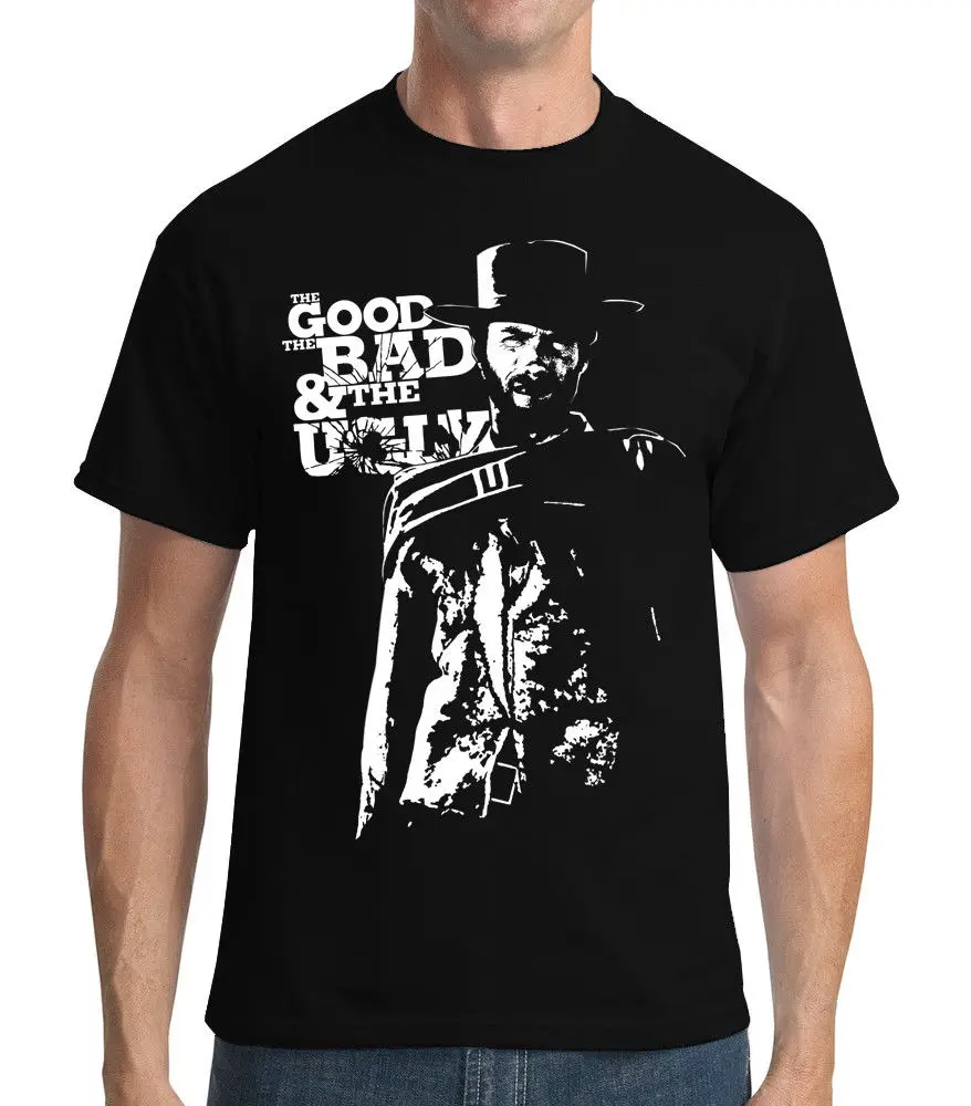 Eastwood: The Good The Bad and The Ugly Western Movie Men'S New Fashion Brand Street Hip Hop Fitness Irish T Shirts
Eastwood: The Good The Bad and The Ugly Western Movie Men'S New Fashion Brand Street Hip Hop Fitness Irish T Shirts