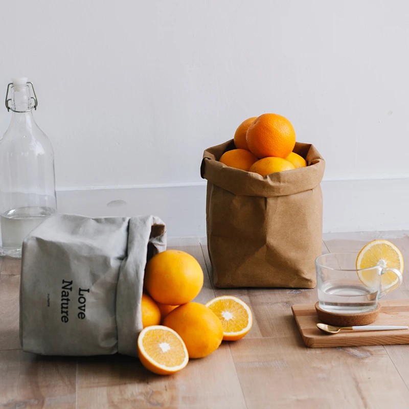 Washable Kraft Paper Nordic Storage Bag Love Nature Plants Flower Grow Container Sundries Food Storage Bags Organizer for Home
Washable Kraft Paper Nordic Storage Bag Love Nature Plants Flower Grow Container Sundries Food Storage Bags Organizer for Home