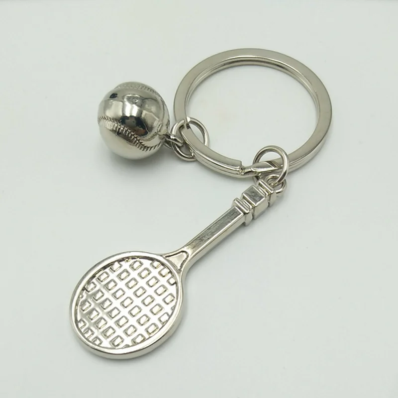 Hot Creative Mini Metal Tennis Racket Keychain Baseball Keychain Car Pendant Small Gifts
Hot Creative Mini Metal Tennis Racket Keychain Baseball Keychain Car Pendant Small Gifts