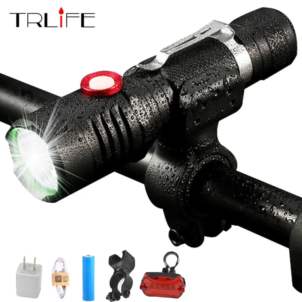 Ultra Bright 8000lums USB Rechargeable 2 Bike Light Bicycle Flashlight Lamp Torch Flashlight Cycling Accessories By 18650
Ultra Bright 8000lums USB Rechargeable 2 Bike Light Bicycle Flashlight Lamp Torch Flashlight Cycling Accessories By 18650