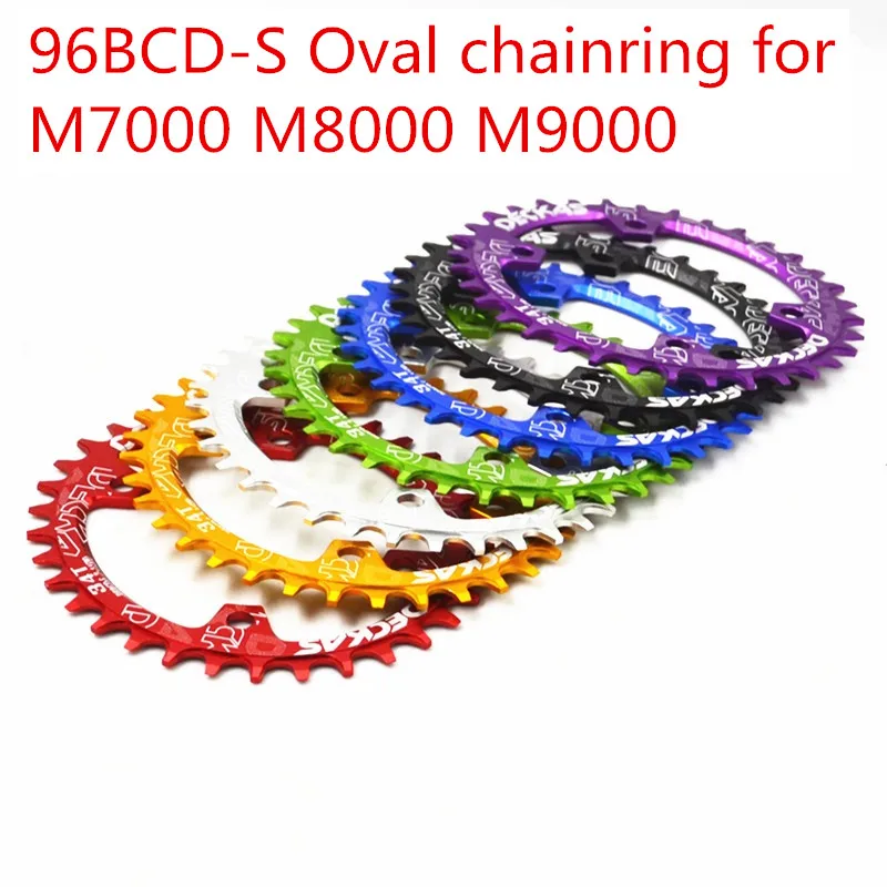 Deckas oval Chainring MTB Mountain bike bicycle chain ring BCD 96mm 32/34/36/38T plate 96BCD-S for 7-11 speed M7000 M8000 M9000
Deckas oval Chainring MTB Mountain bike bicycle chain ring BCD 96mm 32/34/36/38T plate 96BCD-S for 7-11 speed M7000 M8000 M9000