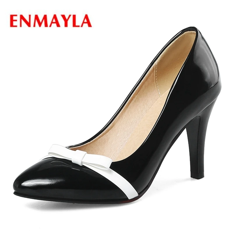 ENMAYLA/Лидер продаж; Женские однотонные модные туфли-лодочки с острым носком и бантом-бабочкой; Элегантные женские туфли-лодочки на высоком ка...
ENMAYLA/Лидер продаж; Женские однотонные модные туфли-лодочки с острым носком и бантом-бабочкой; Элегантные женские туфли-лодочки на высоком ка...