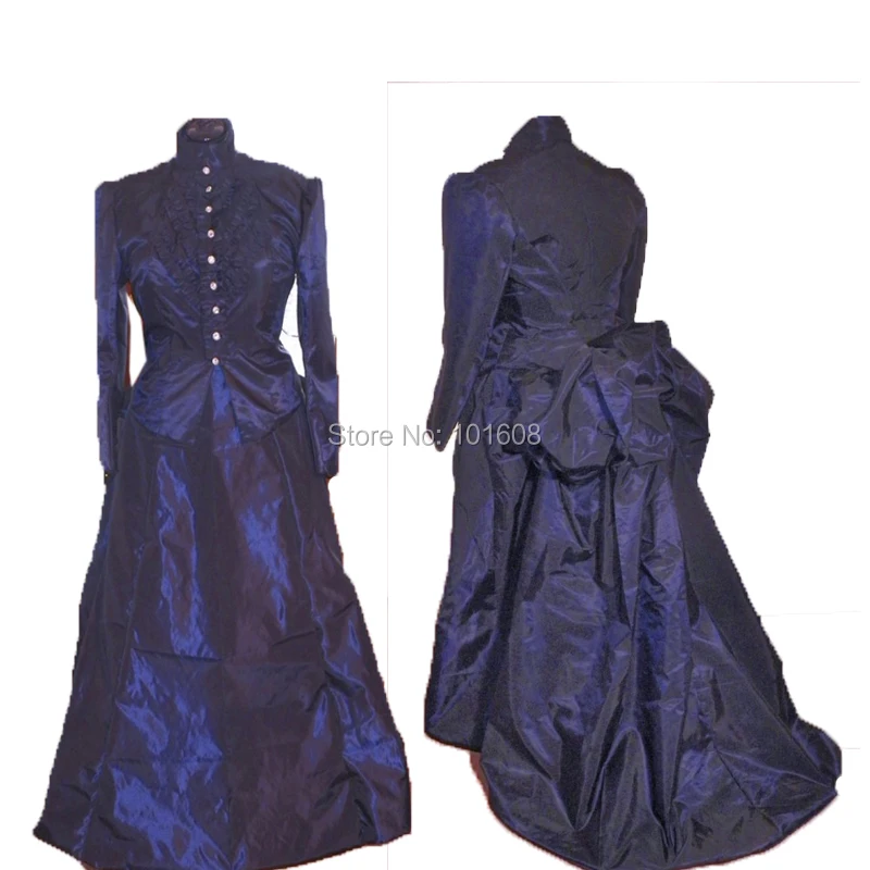 Tailored!Blue taffeta French Duchess Civil war Theater Southern Belle DRESS Tartan Victorian Colonial dresses HL-260
Tailored!Blue taffeta French Duchess Civil war Theater Southern Belle DRESS Tartan Victorian Colonial dresses HL-260
