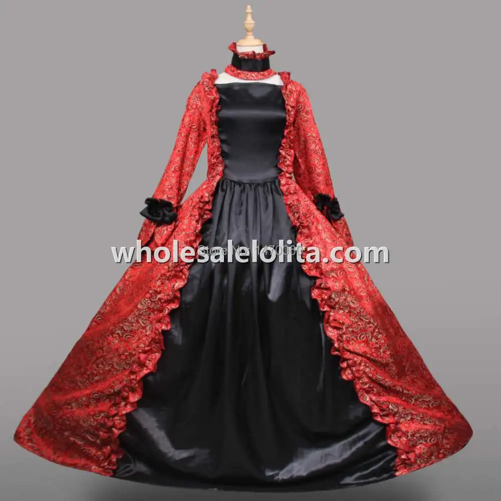 18th Century Period Dress Victorian Printing Custom Made All Size Party Costumes
18th Century Period Dress Victorian Printing Custom Made All Size Party Costumes