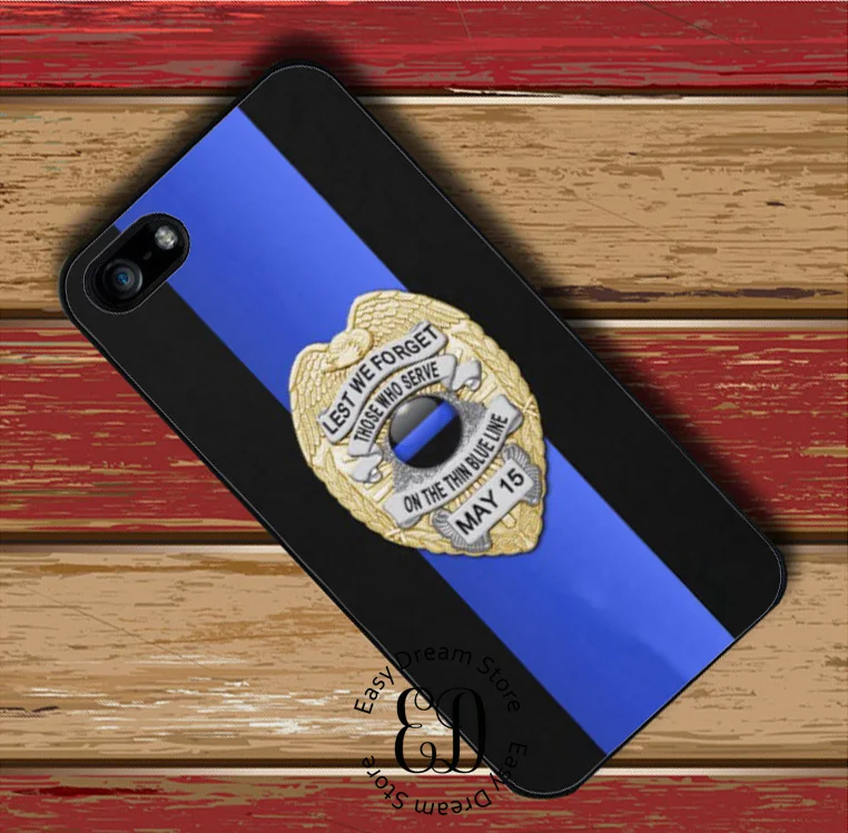 Полицейский Чехол Тонкий чехол с синей линией для iphone 11 12 pro X XR XS Max 6 7 8 plus Samsung S10 S20