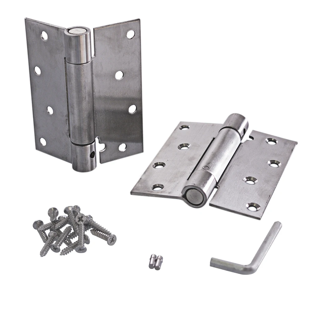 4 Inch Stainless Steel Automatic closing Single Action Silver Spring Door Hinges Adjustable tension 1 pair
4 Inch Stainless Steel Automatic closing Single Action Silver Spring Door Hinges Adjustable tension 1 pair