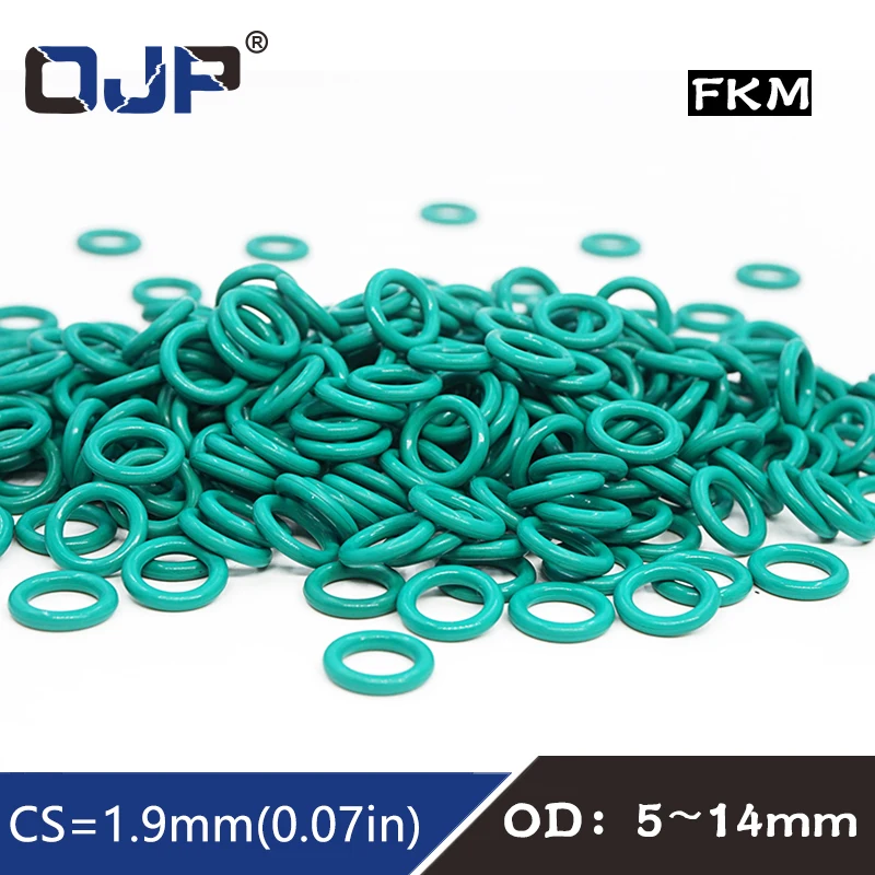 10PCS/lot Rubber Ring Green FKM O rings Seal 1.9mm Thickness OD 5/6/7/8/9/10/11/12/13/14mm ORing Seal Oil Gasket Fuel Washer
10PCS/lot Rubber Ring Green FKM O rings Seal 1.9mm Thickness OD 5/6/7/8/9/10/11/12/13/14mm ORing Seal Oil Gasket Fuel Washer