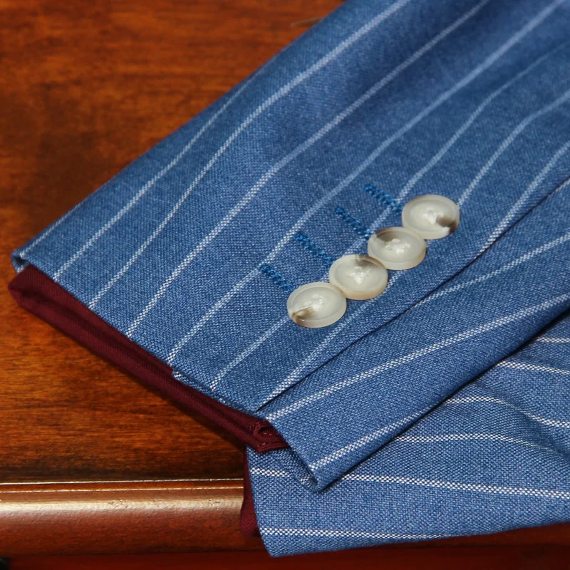 Top Quality 2019 Mens Suits 3 Psc Blazer+Vest+Pants Groom Wedding Suits For Men Dress Blue Striped Double Breasted Suit CBTZ27
Top Quality 2019 Mens Suits 3 Psc Blazer+Vest+Pants Groom Wedding Suits For Men Dress Blue Striped Double Breasted Suit CBTZ27