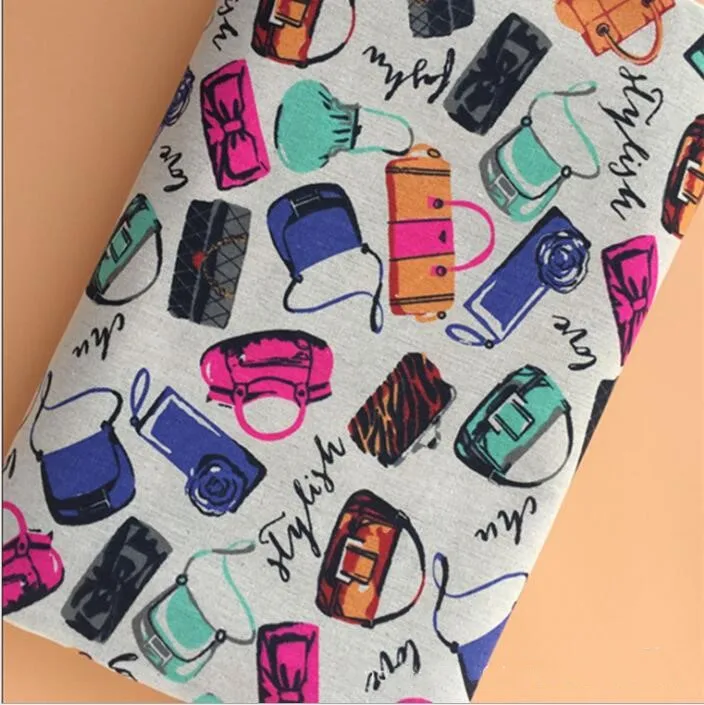 150cm X 50cm colorful bag pattern fabric linen cotton printed fabric for sofa/curtain/decorative cloth/tablecloth
150cm X 50cm colorful bag pattern fabric linen cotton printed fabric for sofa/curtain/decorative cloth/tablecloth