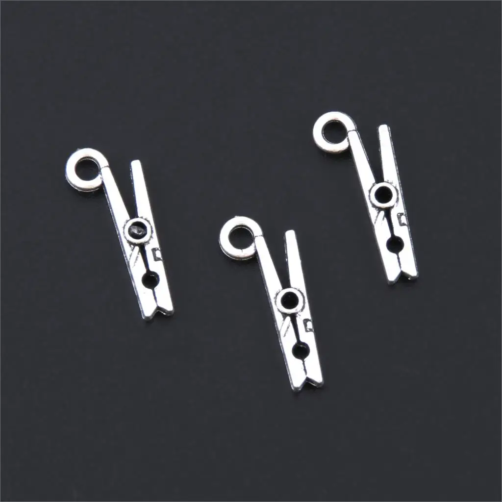 30Pcs Silver Color New Arrived Clip Charms Clothes Statement Pendant Making Bracelet Necklaces Jewelry Supplies 19X7mm A3204
30Pcs Silver Color New Arrived Clip Charms Clothes Statement Pendant Making Bracelet Necklaces Jewelry Supplies 19X7mm A3204