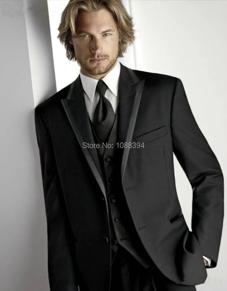 Best Selling 2017 Business Black Mens Suits Peaked Lapel Wedding Suits For Men Grooms Tuxedos Slim Fit 3 Piece Groomsmen Suit
Best Selling 2017 Business Black Mens Suits Peaked Lapel Wedding Suits For Men Grooms Tuxedos Slim Fit 3 Piece Groomsmen Suit