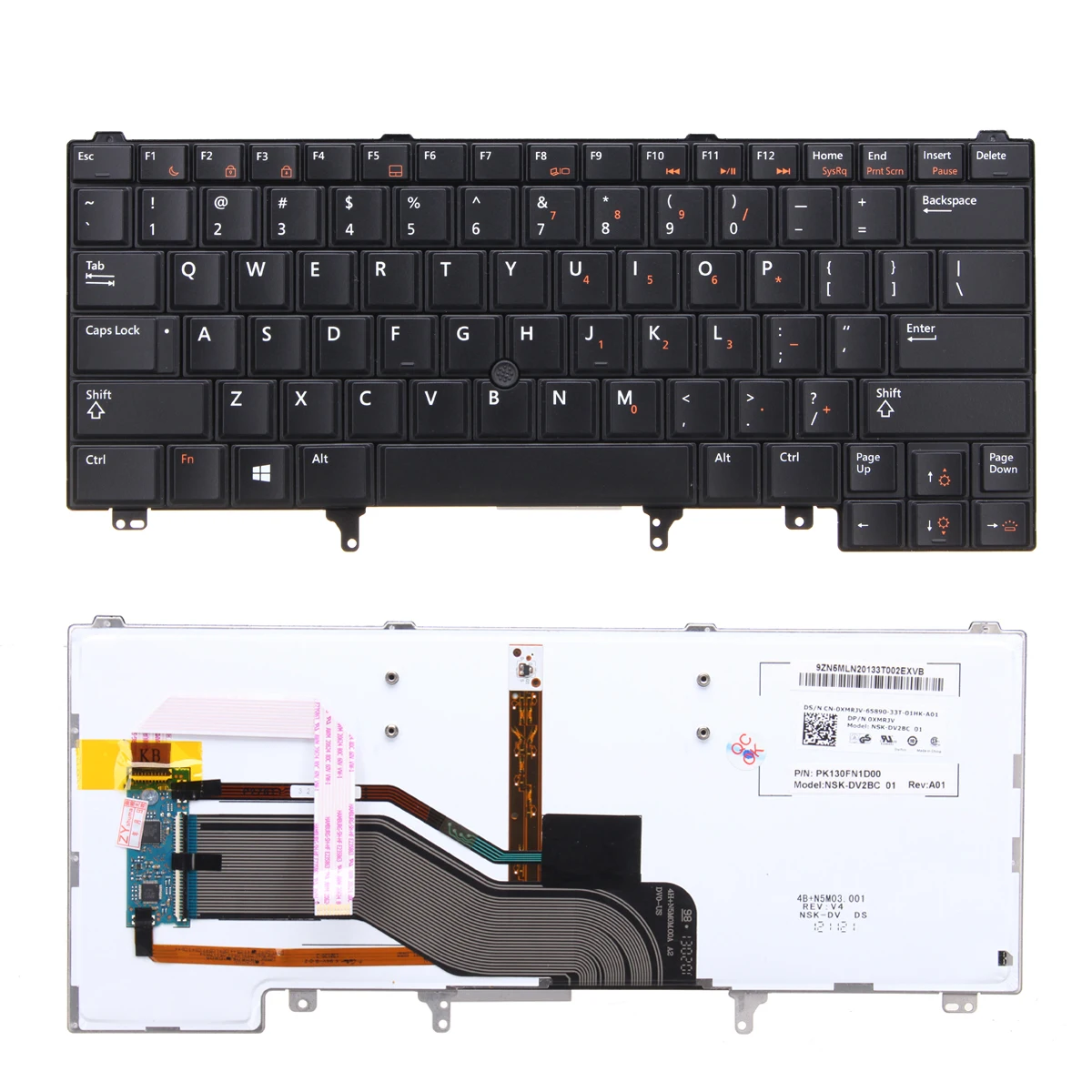 Клавиатура с подсветкой для ноутбука Dell Latitude E6320 E6420 E6430 E6440 E5420 E5430 сменная