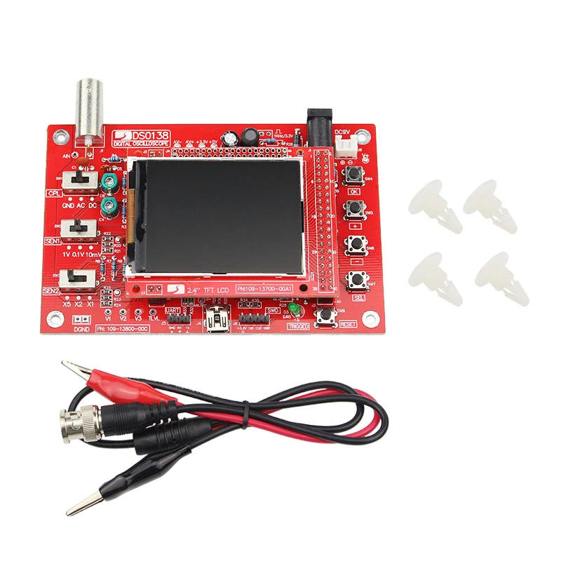 DSO138 Digital Oscilloscope DIY Kit Parts for Oscilloscope Electronic Diagnostic-Tool Learning Osciloscopio Set 1Msps
DSO138 Digital Oscilloscope DIY Kit Parts for Oscilloscope Electronic Diagnostic-Tool Learning Osciloscopio Set 1Msps