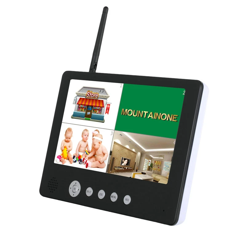 YobangSecurity 9 дюймов цифровая беспроводная камера Аудио-Видео Радионяни 4CH Quad DVR