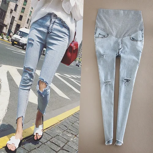 Maternity Jeans Pants Hole Skinny Lady Denim Leggings Pregnant Trousers Ankle-length Nursing Prop Belly Stretchy Jeans Pregnancy
Maternity Jeans Pants Hole Skinny Lady Denim Leggings Pregnant Trousers Ankle-length Nursing Prop Belly Stretchy Jeans Pregnancy