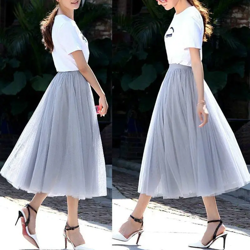 Fashion Ball Gown Skirts Multi Layer Tulle Skirts Pleated Retro 5 Colors Summer Autumn WomenHigh Waist Long Maxi Tutu Skirt
Fashion Ball Gown Skirts Multi Layer Tulle Skirts Pleated Retro 5 Colors Summer Autumn WomenHigh Waist Long Maxi Tutu Skirt