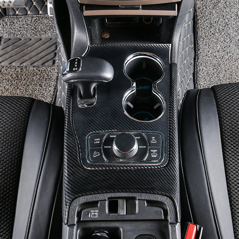 ABS Carbon Fibre For Jeep Grand Cherokee 2014-2017 Car gear shift knob frame panel Decoration Cover Trim Car Styling Accessories
ABS Carbon Fibre For Jeep Grand Cherokee 2014-2017 Car gear shift knob frame panel Decoration Cover Trim Car Styling Accessories
