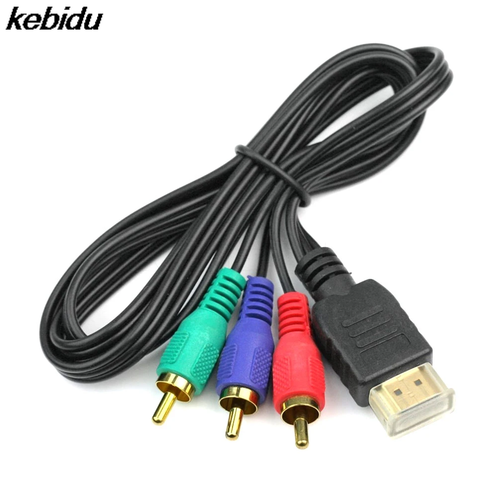 Адаптер kebidu HDMI-совместимый с 3RCA 3 RCA функция подключения видеокомпонент