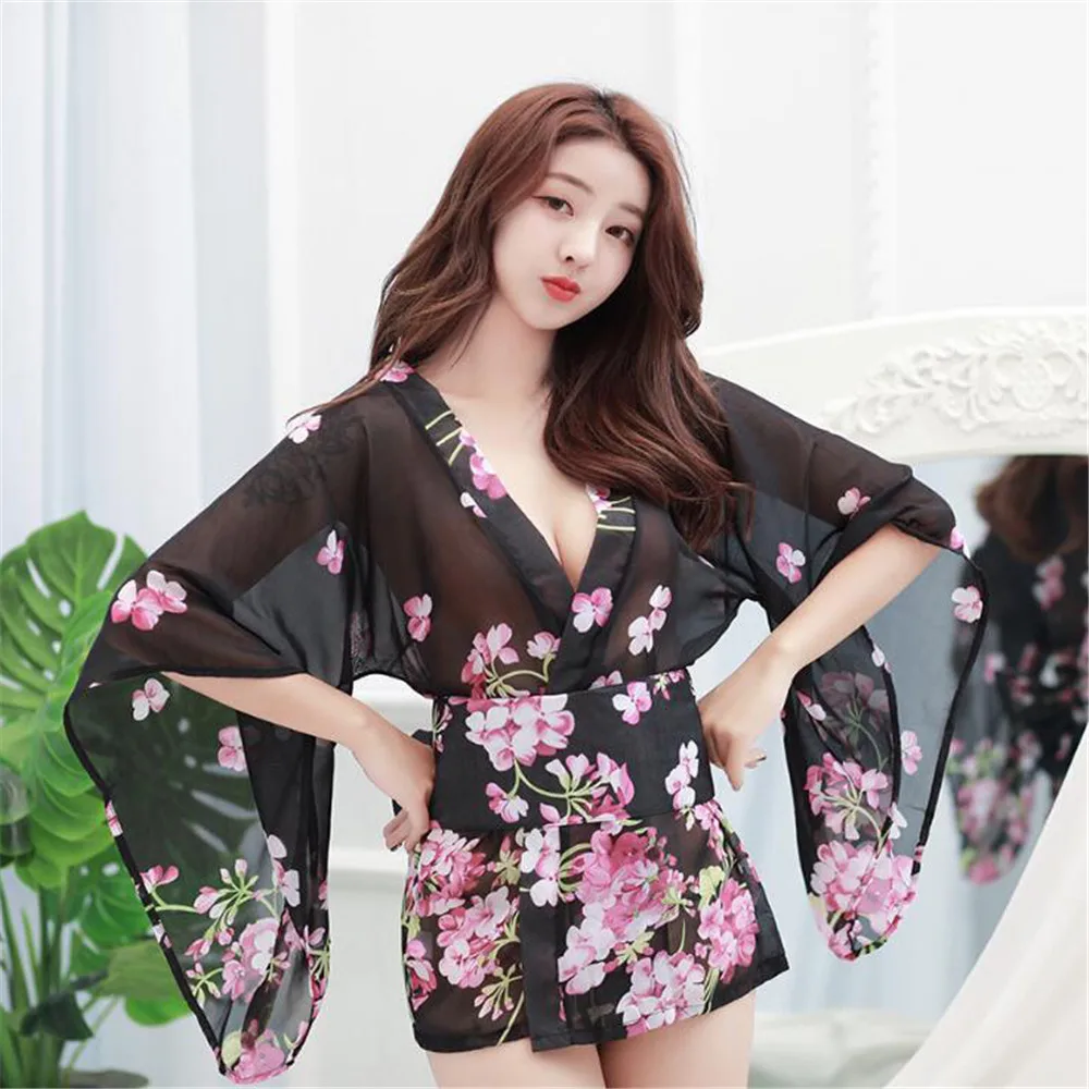 new Japanese printing transparent Gauze pagoda sleeve robe bathrobe sexy lingerie lenceria femenina sexy set seks vetement femme
new Japanese printing transparent Gauze pagoda sleeve robe bathrobe sexy lingerie lenceria femenina sexy set seks vetement femme