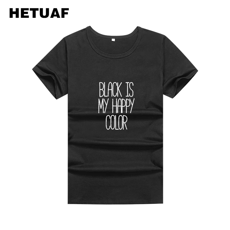 Женская футболка в стиле Харадзюку HETUAF, черная футболка с надписью «IS MY HAPPY», футболка большого размера в стиле панк, 2018
Женская футболка в стиле Харадзюку HETUAF, черная футболка с надписью «IS MY HAPPY», футболка большого размера в стиле панк, 2018
