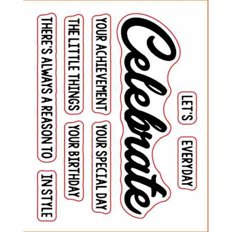 Celebrate Sentiments Transparent Clear Silicone Stamps For DIY Scrapbooking Cards Making Craft Supplies New 2019
Celebrate Sentiments Transparent Clear Silicone Stamps For DIY Scrapbooking Cards Making Craft Supplies New 2019