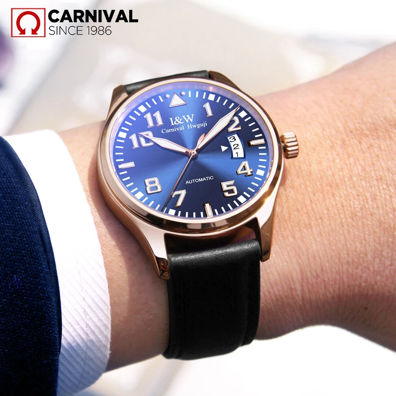 CARNIVAL the new 2019 men's fashion automatic mechanical watch relogio masculino tourbillon leather luxury brand sports watches
CARNIVAL the new 2019 men's fashion automatic mechanical watch relogio masculino tourbillon leather luxury brand sports watches