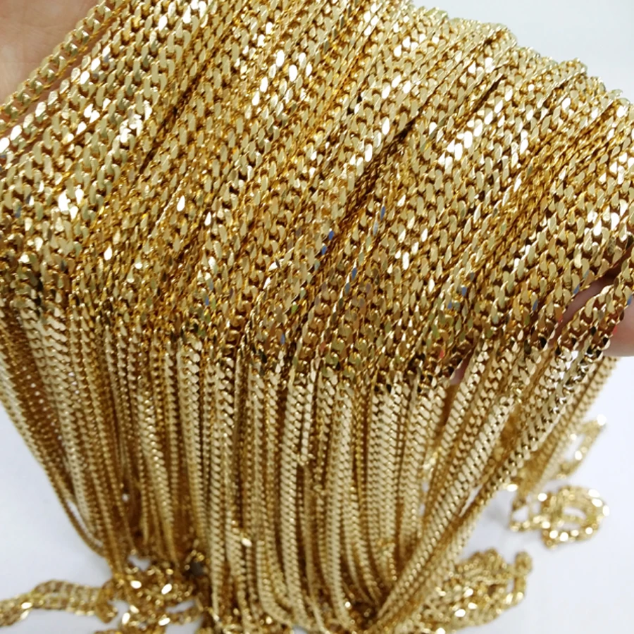 10meters 4mm/5mm Wholease in Bulk Gold Stainless Steel Curb Chain, for making Necklace High Quality
10meters 4mm/5mm Wholease in Bulk Gold Stainless Steel Curb Chain, for making Necklace High Quality