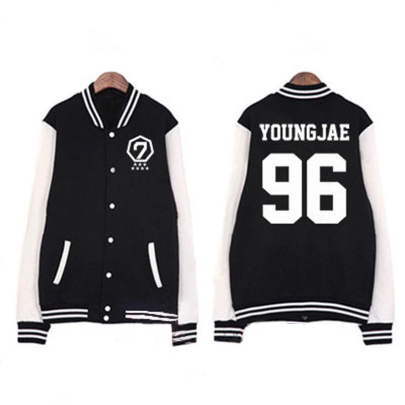 Mainlead KPOP GOT7 Baseball Uniform BON Unisex BAMBAM Jacket JB Coat MARK JACKSON JR
Mainlead KPOP GOT7 Baseball Uniform BON Unisex BAMBAM Jacket JB Coat MARK JACKSON JR