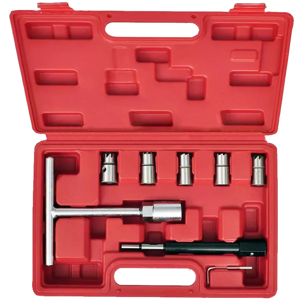 7pcs/set Diesel Injector Nozzle Seat Cutter Cleaner Tool Set Carbon Remover Flat Reamer T handle Sets
7pcs/set Diesel Injector Nozzle Seat Cutter Cleaner Tool Set Carbon Remover Flat Reamer T handle Sets