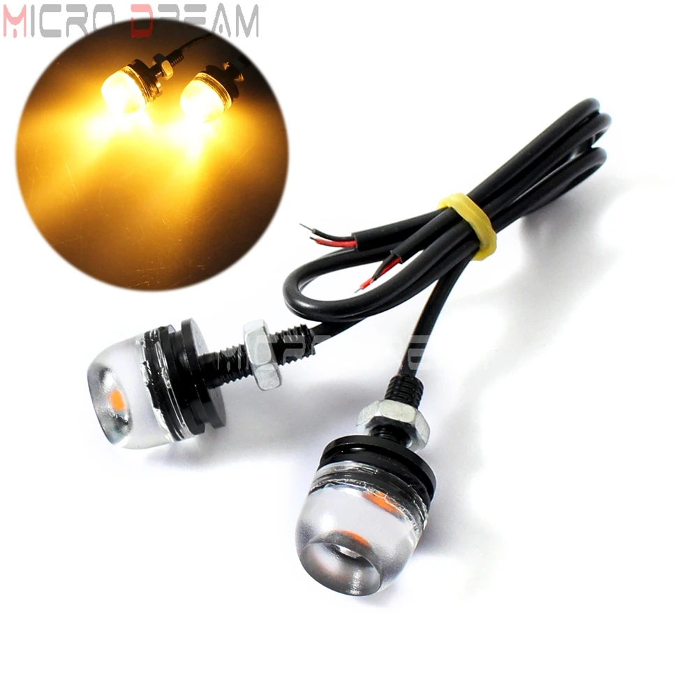 2pcs Motorcycle Mini LED Tail Light SMD Amber Screw Bolt License Plate Light Signal Lamp for Kawasaki Honda Yamaha Suzuki Harley
2pcs Motorcycle Mini LED Tail Light SMD Amber Screw Bolt License Plate Light Signal Lamp for Kawasaki Honda Yamaha Suzuki Harley
