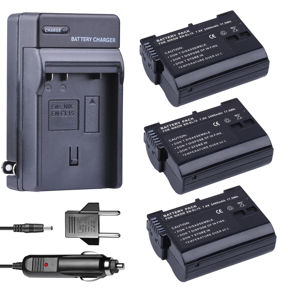 3x EN-EL15 EN EL15 Battery pack + Car Charger for Nikon D500,D600,D610,D750,D7000,D7100,D7200,D800,D800E,D810,D810A &1 v1 camera
3x EN-EL15 EN EL15 Battery pack + Car Charger for Nikon D500,D600,D610,D750,D7000,D7100,D7200,D800,D800E,D810,D810A &1 v1 camera