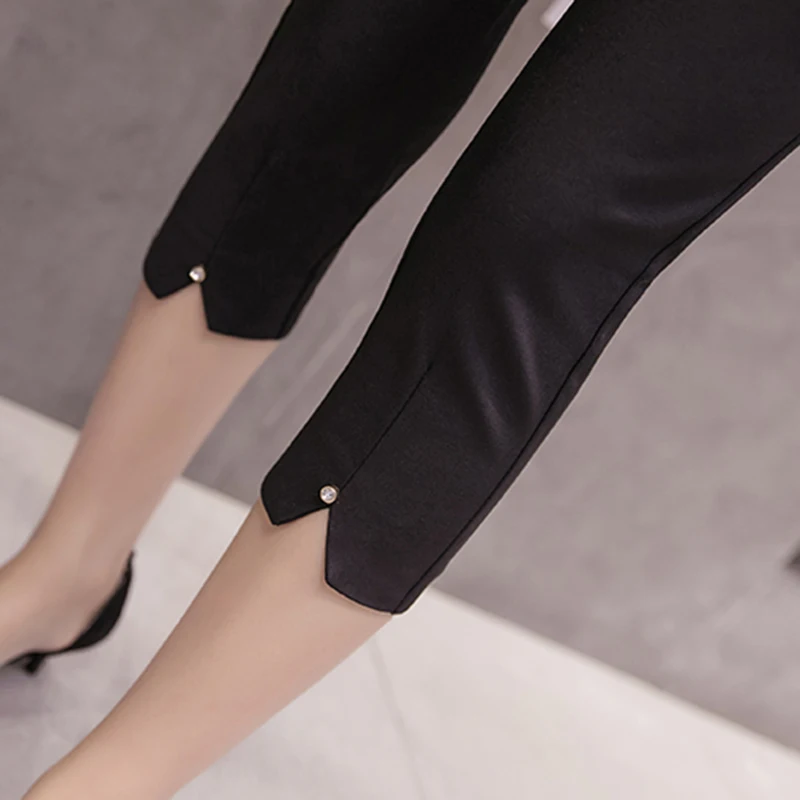 2018 Summer Women Suit Pencil Pants Calf-Length Trousers Female Slim High Waist Casual Pants Solid Color White Black Red
2018 Summer Women Suit Pencil Pants Calf-Length Trousers Female Slim High Waist Casual Pants Solid Color White Black Red