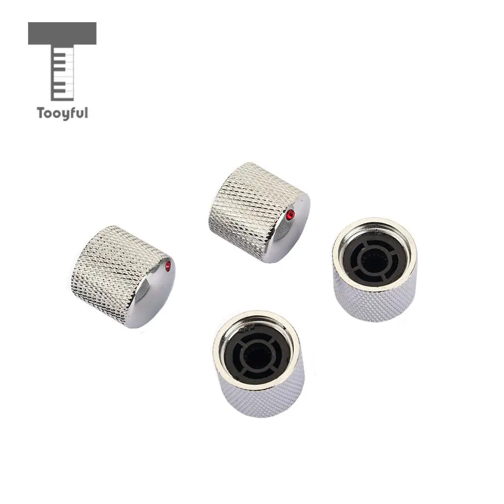 Tooyful Pack of 4 Iron Electric Guitar Tuning Knob Screw Fixing Tone Volume Knobs Buttons with Red Opal Inlay
Tooyful Pack of 4 Iron Electric Guitar Tuning Knob Screw Fixing Tone Volume Knobs Buttons with Red Opal Inlay
