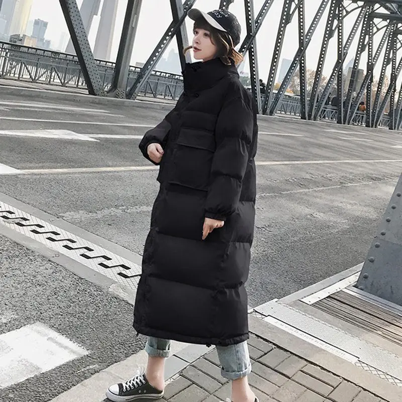 2018 Winter New Wadded Jacket Women's Big Pocket Windproof High Collar Parkas Long Wild White Black Female Oversize Coat LQ415
2018 Winter New Wadded Jacket Women's Big Pocket Windproof High Collar Parkas Long Wild White Black Female Oversize Coat LQ415